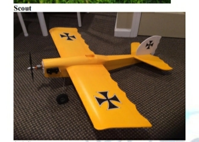 Rc Airplane Scout Foam Model