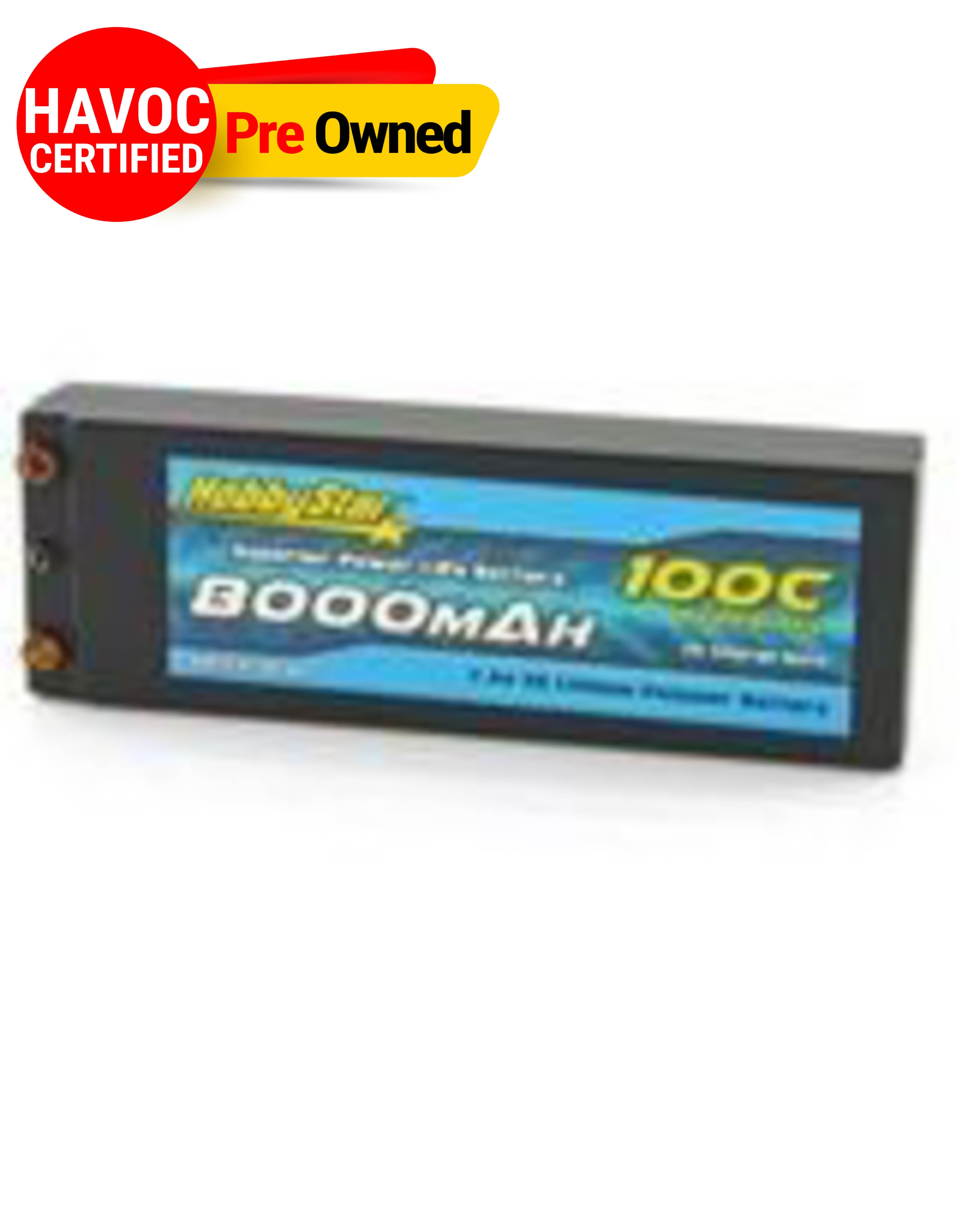 Hobbystar Lipo 7.4V 8000Mah 100C Battery Hardcase (Quality Preowned)