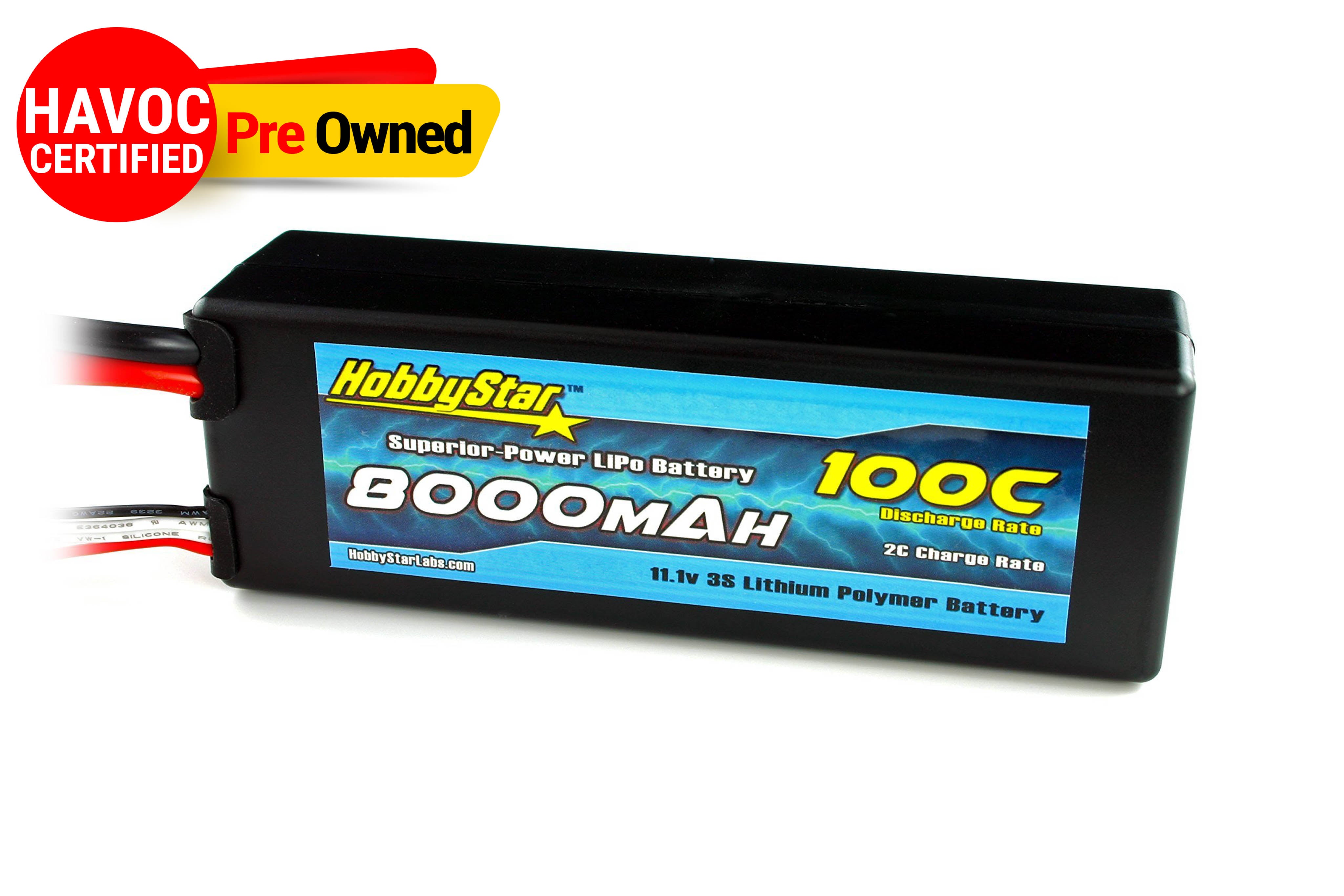 Hobbystar Lipo 11.1V 8000Mah 100C Battery Hardcase (Quality Preowned)