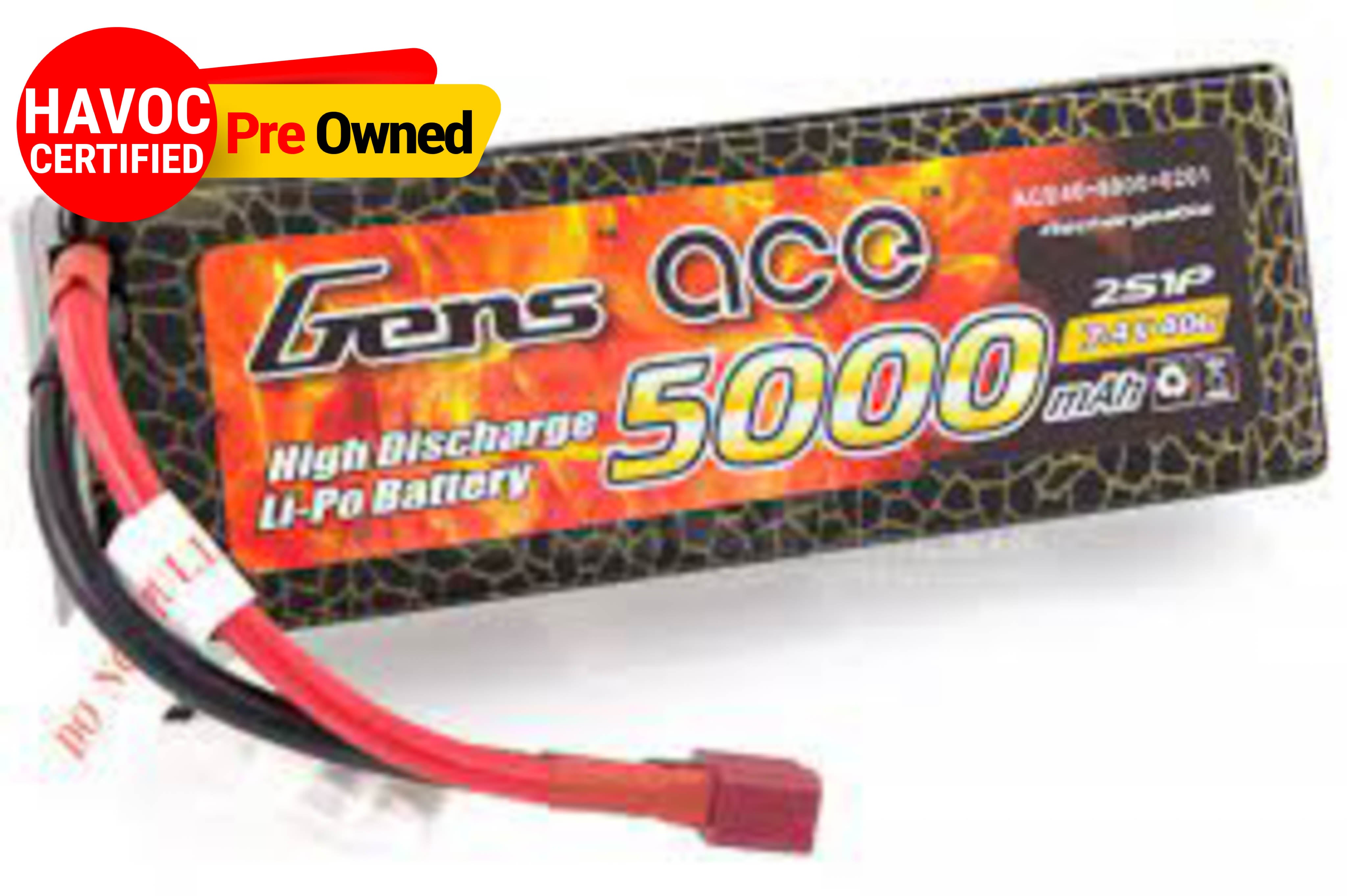 Gens Ace Lipo 7.4V 5000Mah 40C  Battery Hardcase (Quality Preowned)