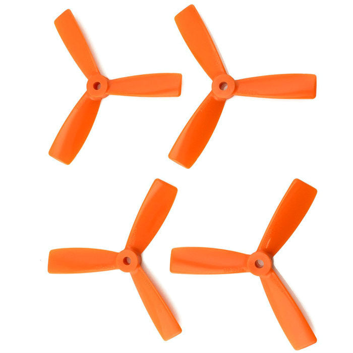 Orange HD Propellers 6045(6X4.5) Tri Blade Bullnose Polycarbonate Orange 2CW+2CCW-2pairs