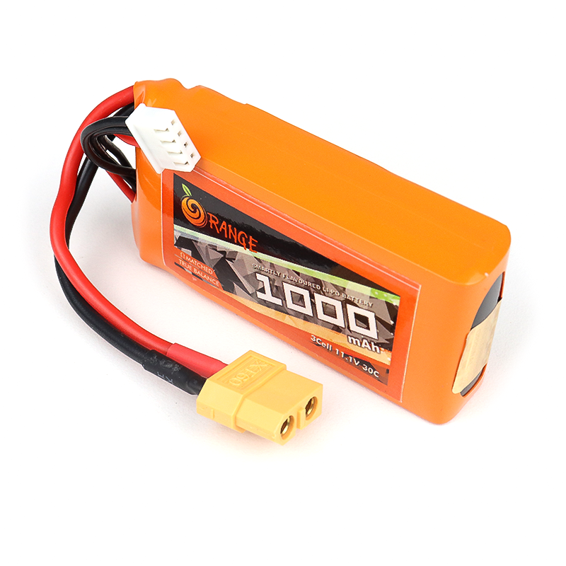 Orange 1000mAh 3S 30C/60C Lithium polymer battery Pack (LiPo)