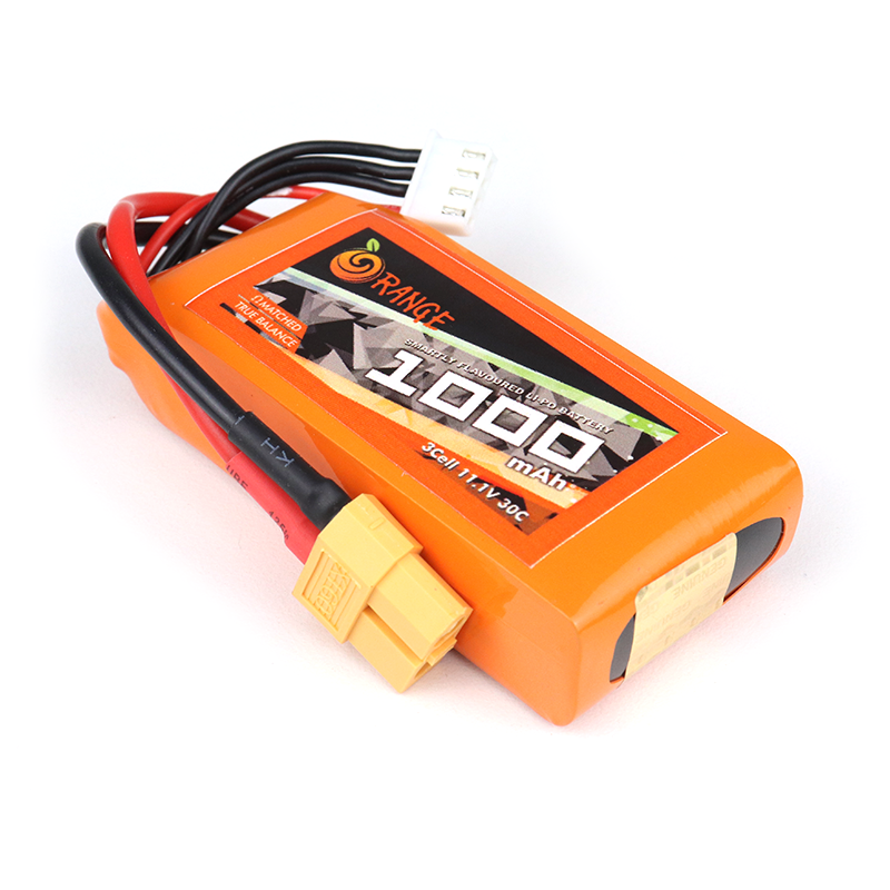 Orange 1000mAh 3S 30C/60C Lithium polymer battery Pack (LiPo)