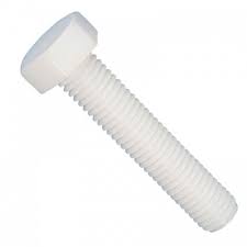 Nylon Screw White M6 x L75mm