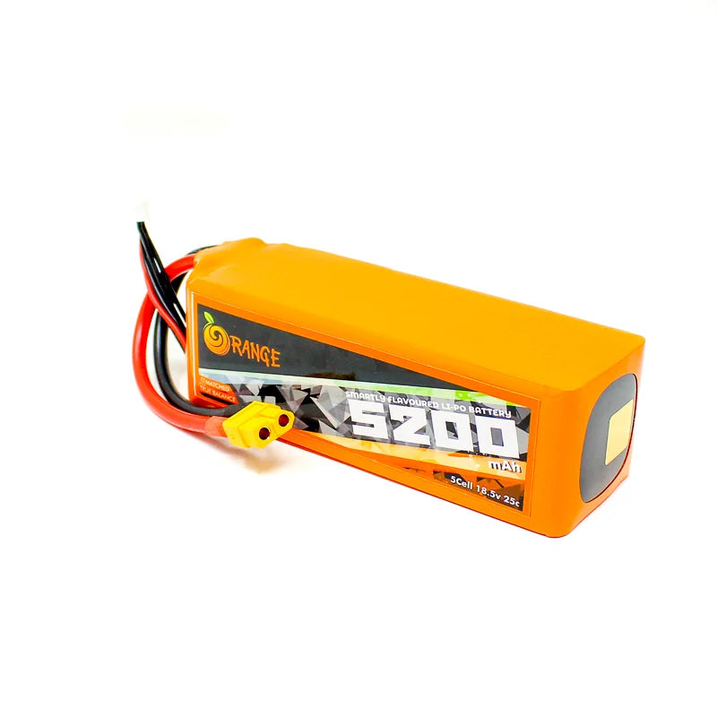 Orange 5200 mAh 5S 25C/50C Lithium polymer battery Pack (LiPo)