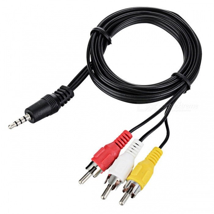 1.5 Meter Male 3.5mm to 3-RCA AV Cable