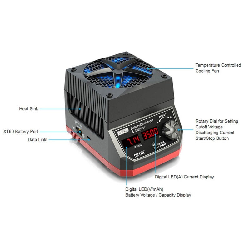 SKYRC BD250 2-8S LiPo/LiFe Battery Discharger / Analyzer